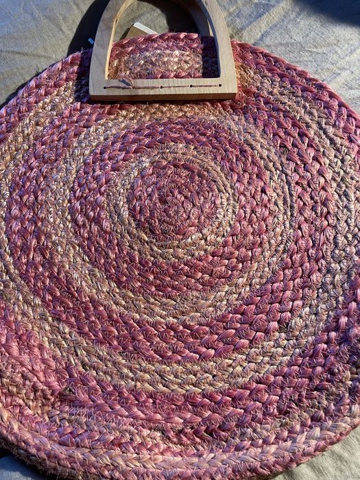 Fantástica mala em corda artesanal nova