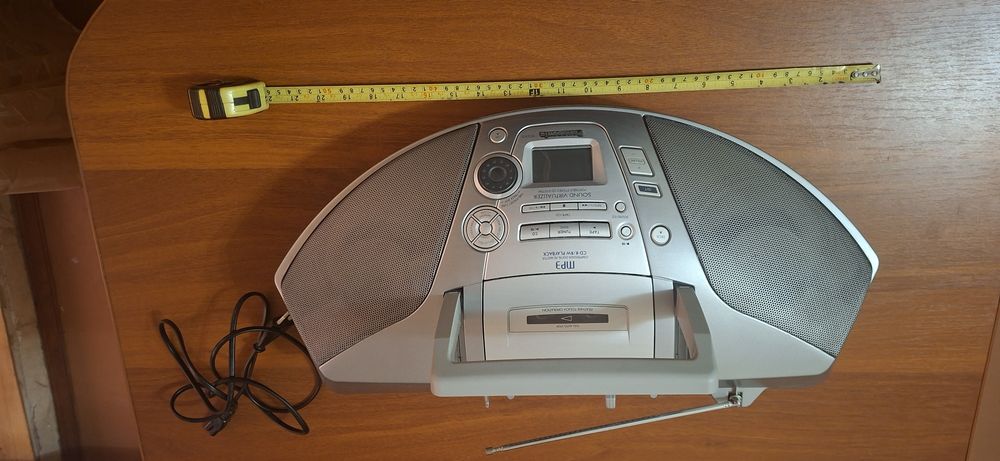 Магнітола Бумбокс Panasonic RX-ES23 (Кобра) / CD, MP3, Касета, Радіо