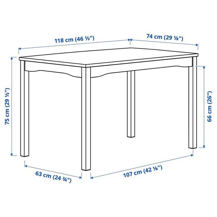 Mesa HÄGERNÄS IKEA em pinho