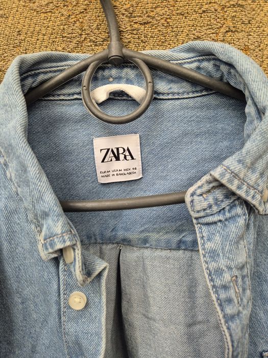 Джинсова сорочка Zara блакитного кольору