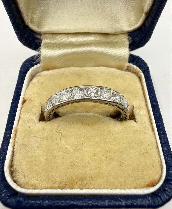 Platynowa obrączka z diamentami 1,30ct