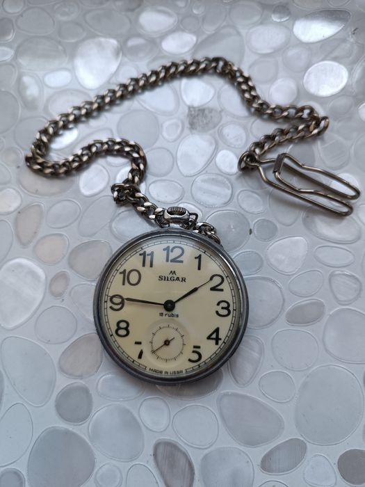 Relógio de bolso Silgar 18 rubis