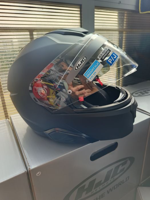 Kask motocyklowy HJC i91 Semi Flat Black.