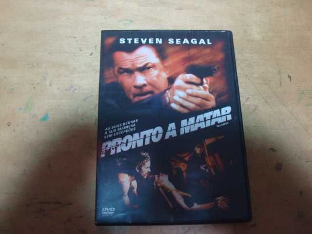 8 DVDs Steven Seagal edições snapper selo rosa e outras