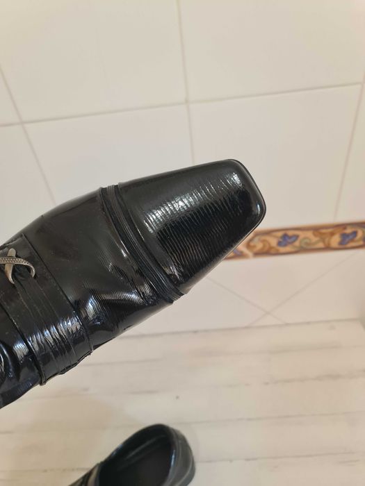 Sapatos Clássicos Formais Italianos Pretos Black Classic Italian Shoes