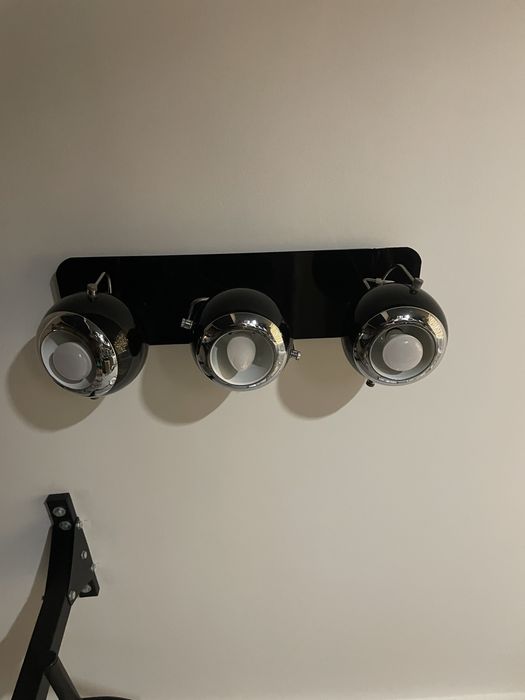 Lampa sufitowa czrne kule