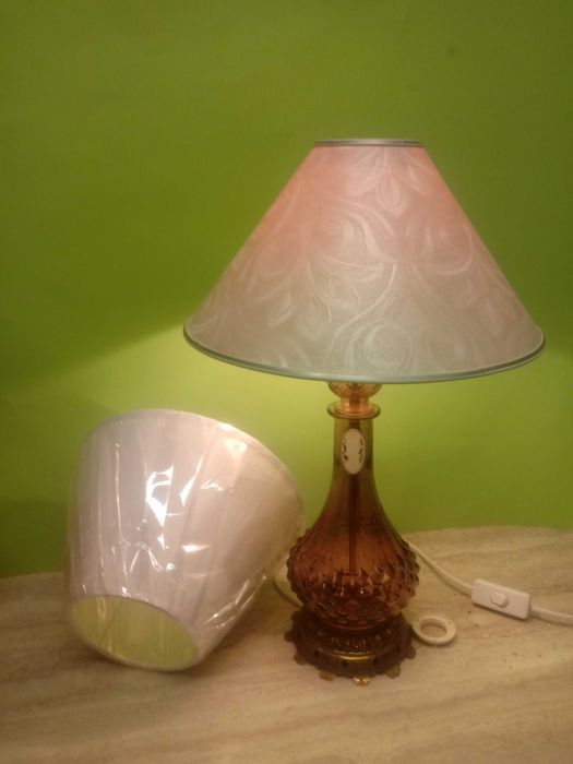 Lampy stołowe, szkło i ceramika + metal (darmowa wysyłka)