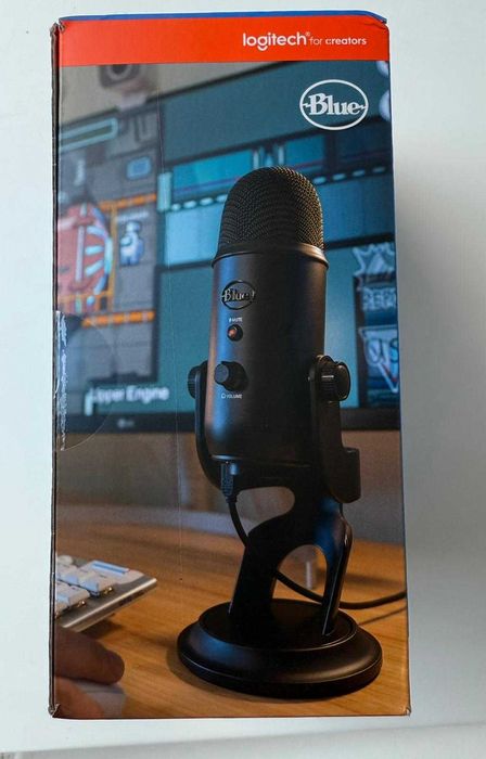 Logitech Blue Yeti USB Condenser Microphone for PC/Mac – Blackout Edition – New!64750637203075120