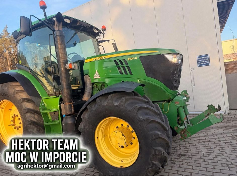Ciagnik John Deere 6190R PNEUMATYKA 55KM/H  AutoPower TLS przedni TUZ