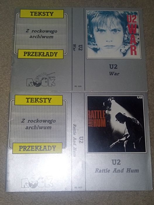 U2 - Teksty i przekłady Rock Serwis 2 szt.