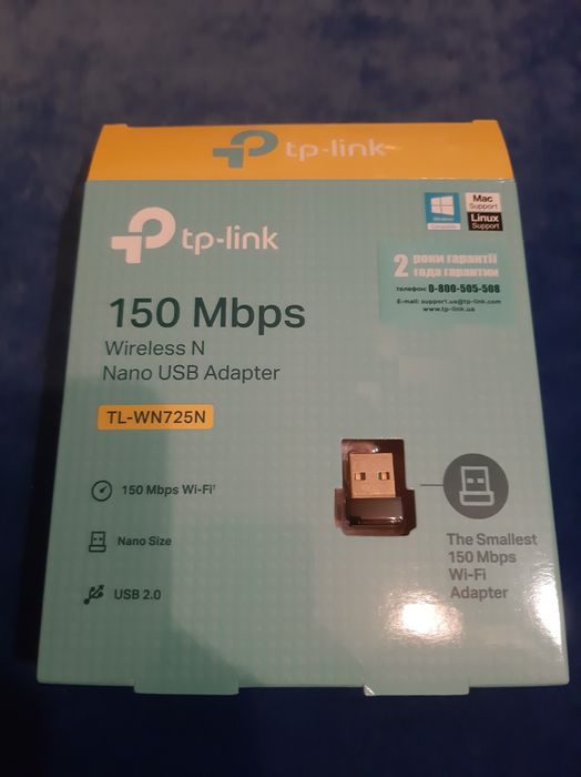 USB-адаптер сети WiFi TP-LINK TL-WN725N