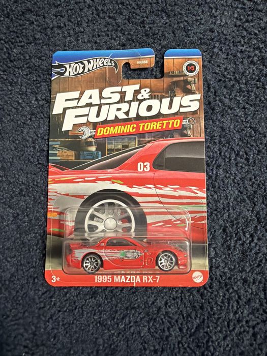 Hot wheels 1995 mazda rx-7 dominic toretto fast&furious