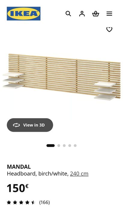 Ikea mandal cabeceira de cama