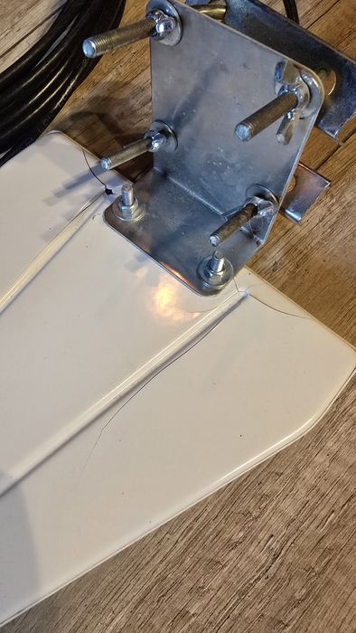 Dipol antena kierunkowa lte 2 sztuki, 2x10m, maszt