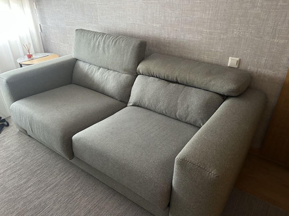Sofá extensivel cinza