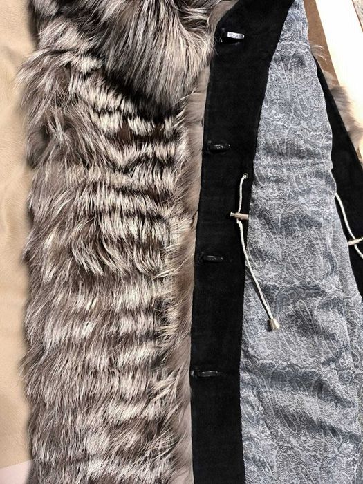 Жилет з натурального хутра чорнобурки Nessy's (S-M), довжина 80 см