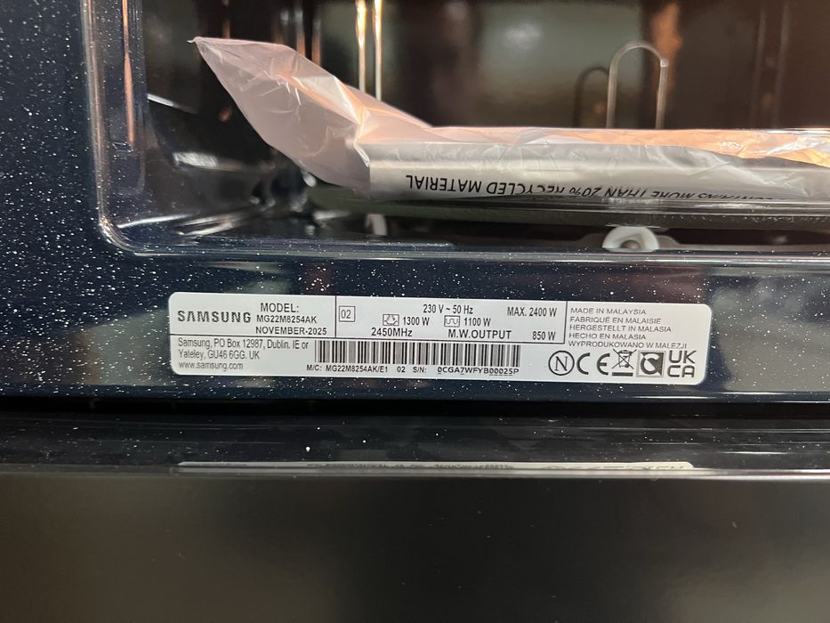 Microondas de encastre Samsung