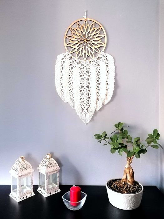 Łapacz snów Makrama ścienna Dekoracja wnętrz BOHO