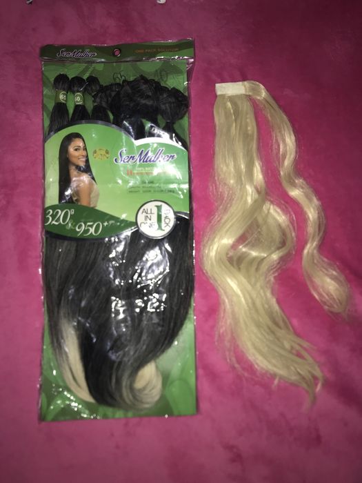 Накладний хвіст. Хвіст зі штучного волосся на липучці на заколках