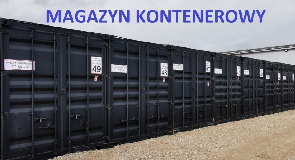 Magazyn 30m2 Łódź Alarm w każdym kontenerze ( podjazd grupy -ochrony )