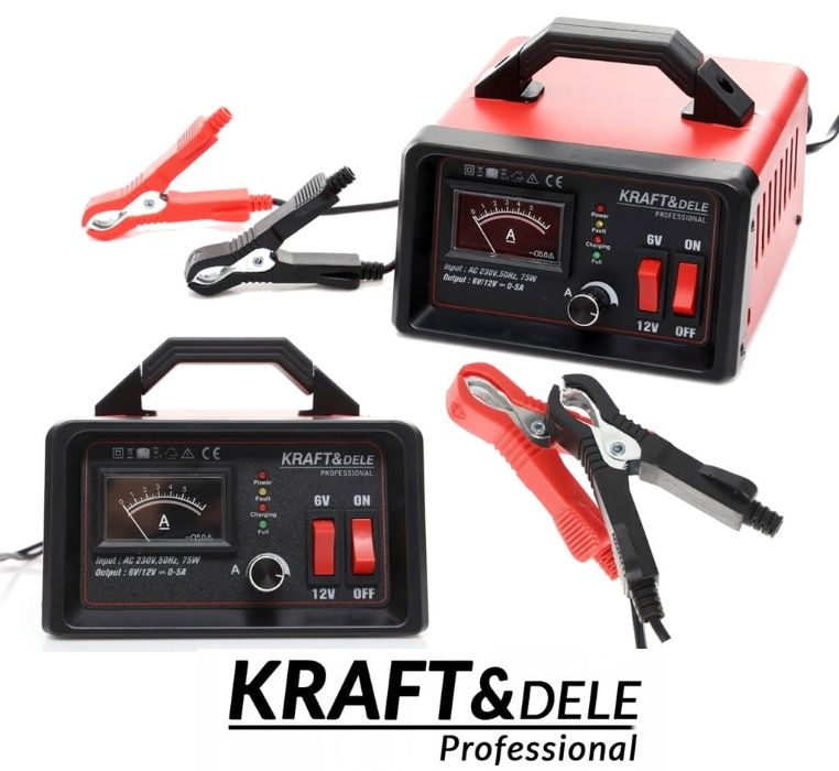 KRAFT&DELE PROSTOWNIK z regulacją 6/12V 5A ładowarka KD1288