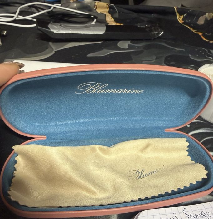 Etui na okulary Blumarine różowe