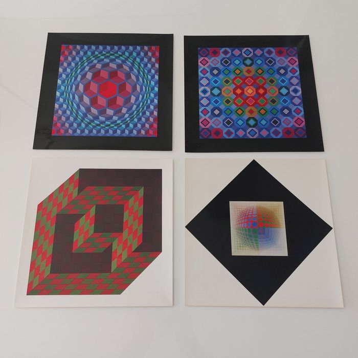 Vintage Vasarely litografias