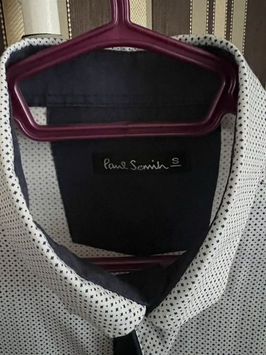 Чоловіча сорочка Paul Smith S білий дрібний візерунок