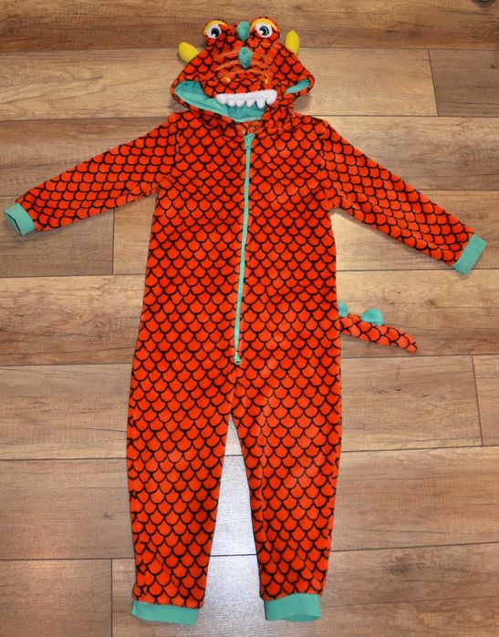 Кігурумі, комбінезон, ромпер теплий Дракон р-р 98-110 см, 3-5 років