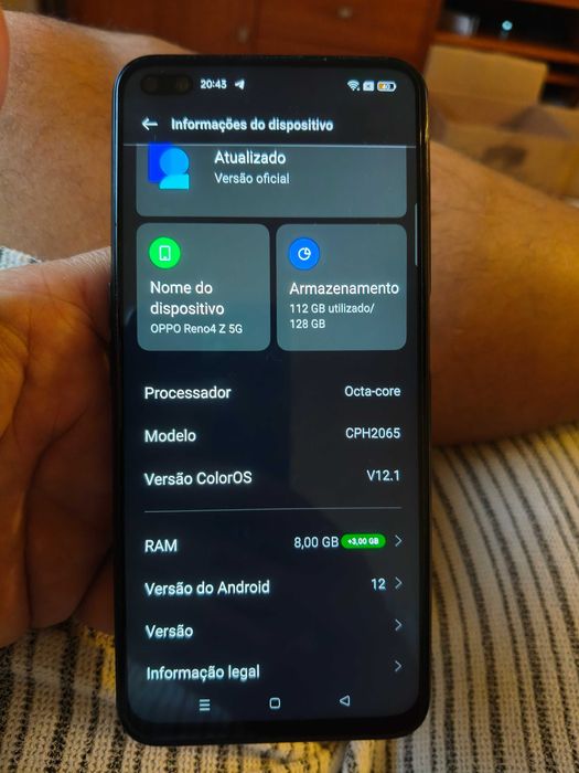 Telemóvel OPPO reno4 z 5G