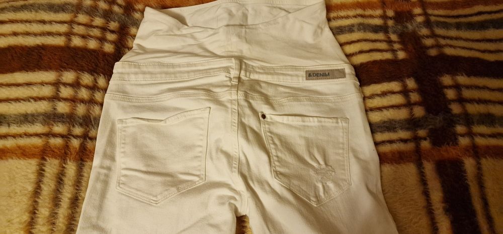 Spodnie ciążowe jeansowe typu gumy Denim rozmiar 40
