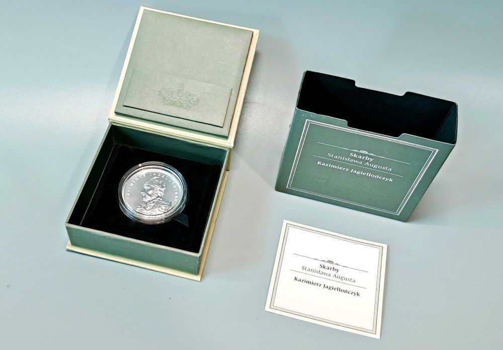 Moneta 50 zł Kazimierz Jagiellończyk 2015 Stan 1 Nowa Kolekcjonerska