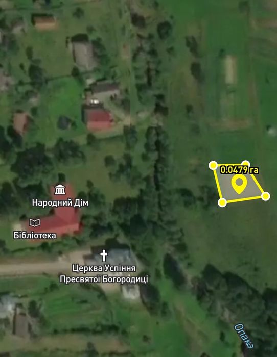 Земельні ділянки в селі Опака