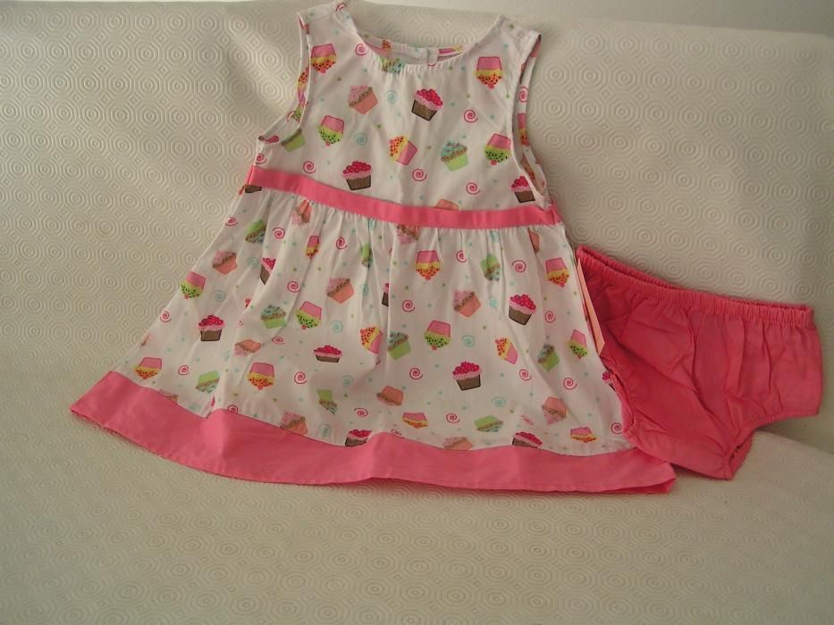 Conjunto, vestidinho e cuéquinha