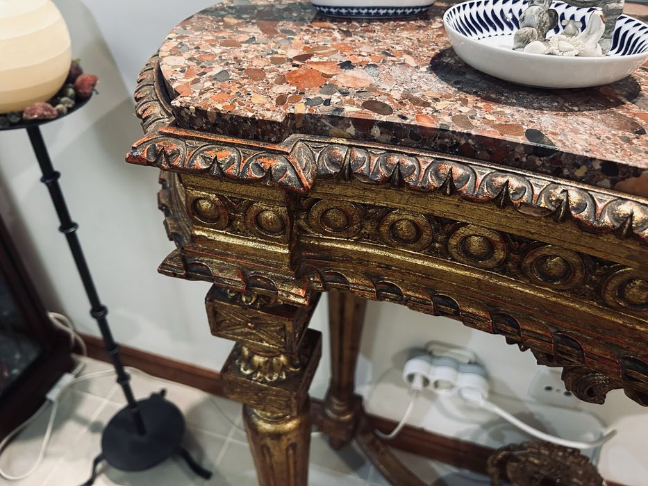 Consola tampo marmore