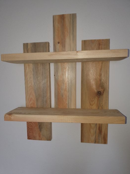 Półka ścienna drewniana, półka z drewna