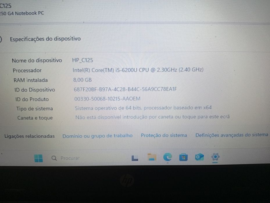 HP I5 com 8 gb ram
