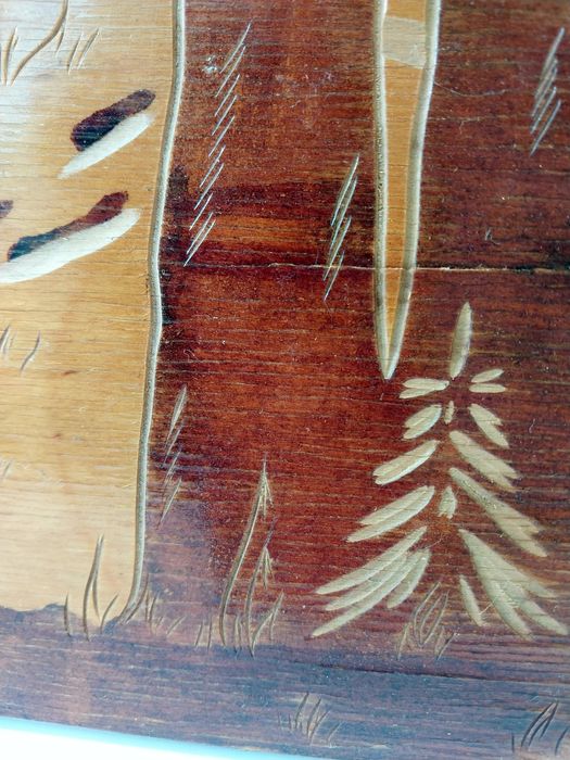 Картина 40/30/0,5см панно настенная резьбление резьба по дереву плакет