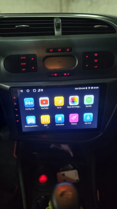 Rádio Android 14 com GPS SEAT LEON (Artigo Novo)