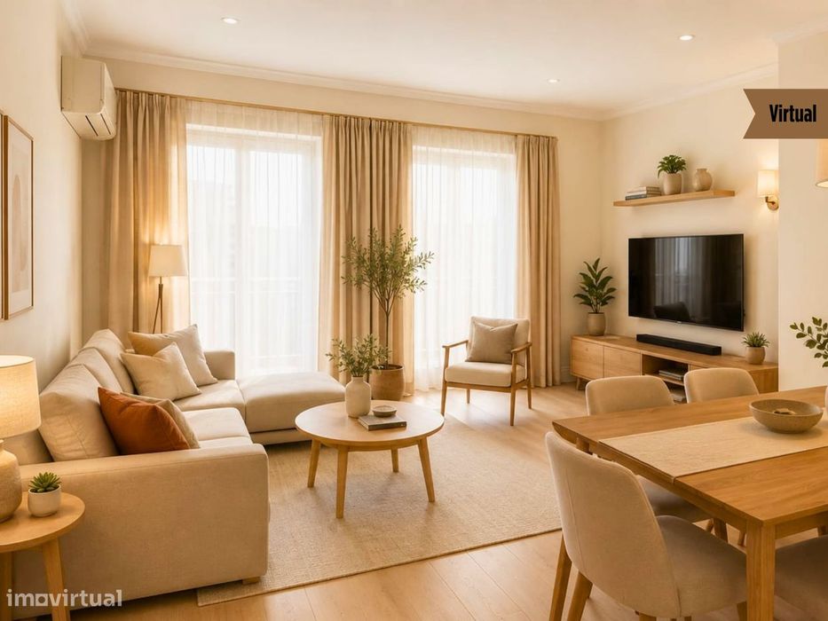 Apartamento T3 com vista sobre a cidade