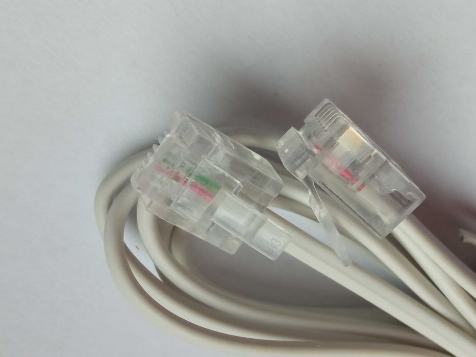 Kabel telefoniczny 1 m biały nowy BB