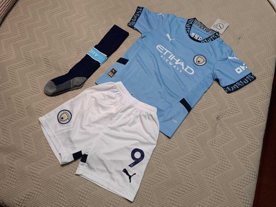 Camisola criança HAALAND Equipamento MANCHESTER CITY | NOVO