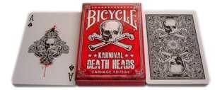 Baralho de Cartas Bicycle Karnival Deat Heads ou Bicycle Insignia