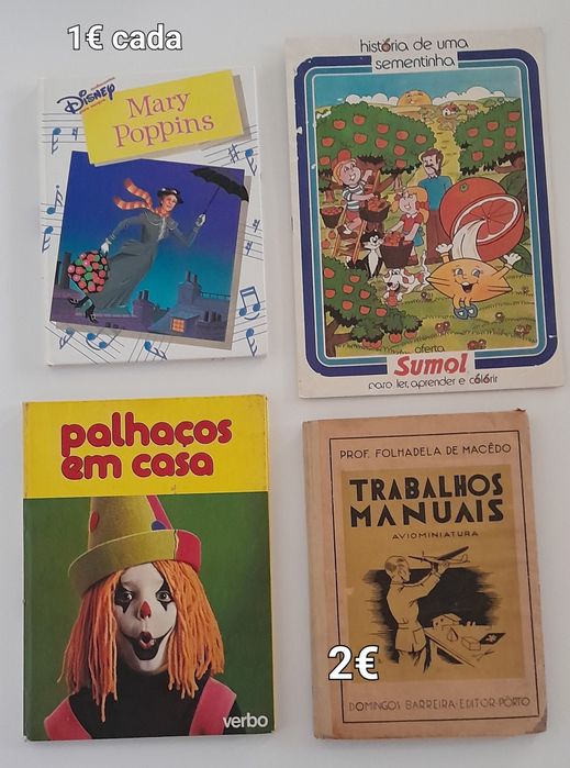 Varios livros crianças