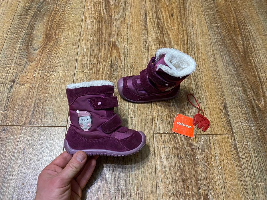Сапожки детские термо ботинки черевики на девочку Elefanten р.22