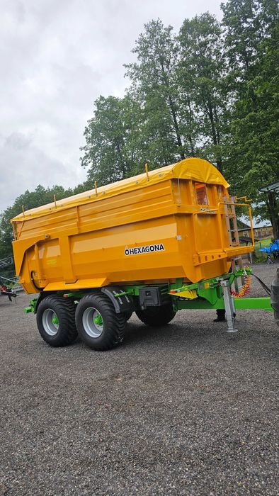 Przyczepa rolnicza skorupa, skorupowa tandem 12 ton Palaz Chexagona