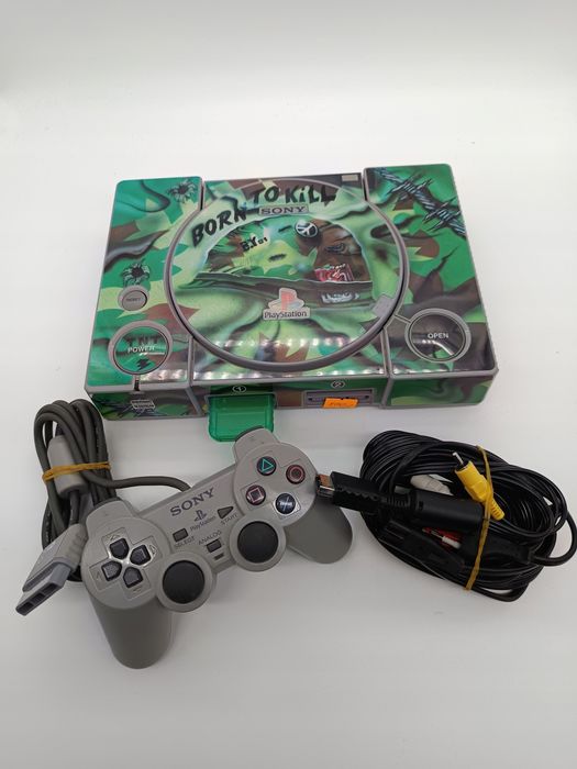 konsola playstation 1 ps1 psx + 1 pad + okablowanie + karta pamięci