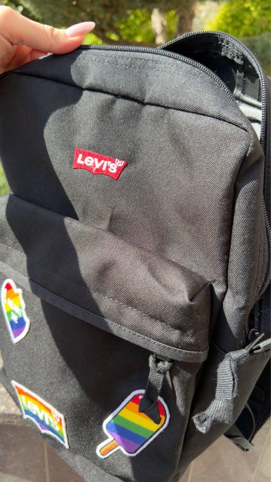 : Рюкзак Levi's L-Pack Standard Issue (Pride Edition) чорний оригінал