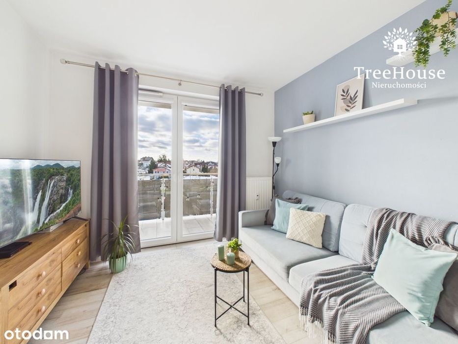 3-pokojowe mieszkanie z dużym balkonem