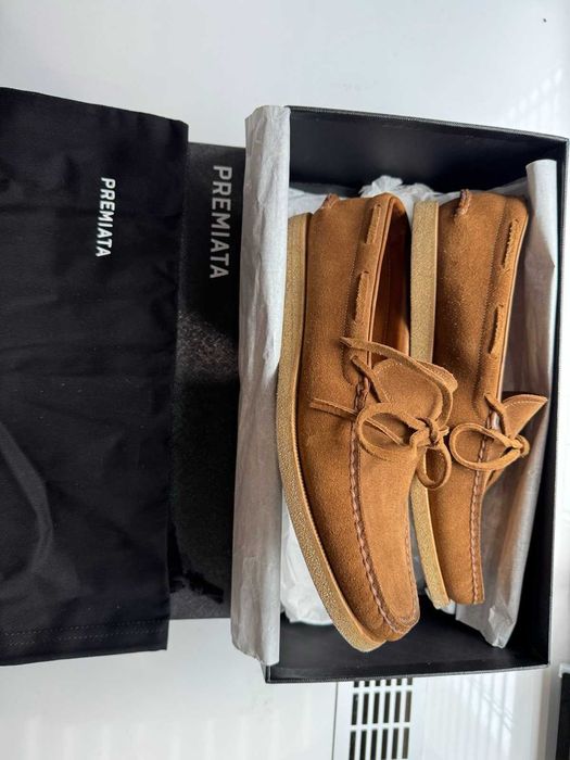 Замшевые мокасины - топсайдеры premiata 1885 оригинал